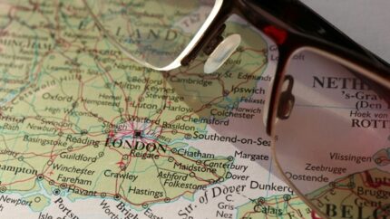 A map, showing sussex and Essex