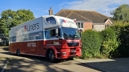 The GB Liners Moving Vehicle used in our move from Wantage to Chichester