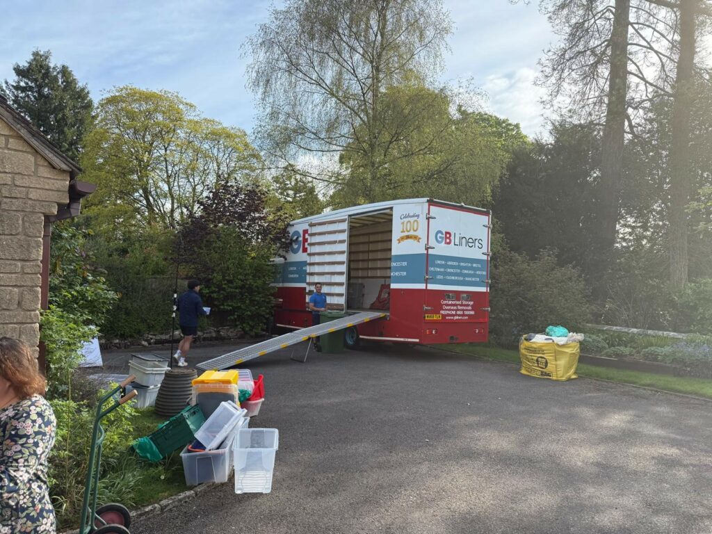 A GB Liners Storage Container, ready to be loaded.